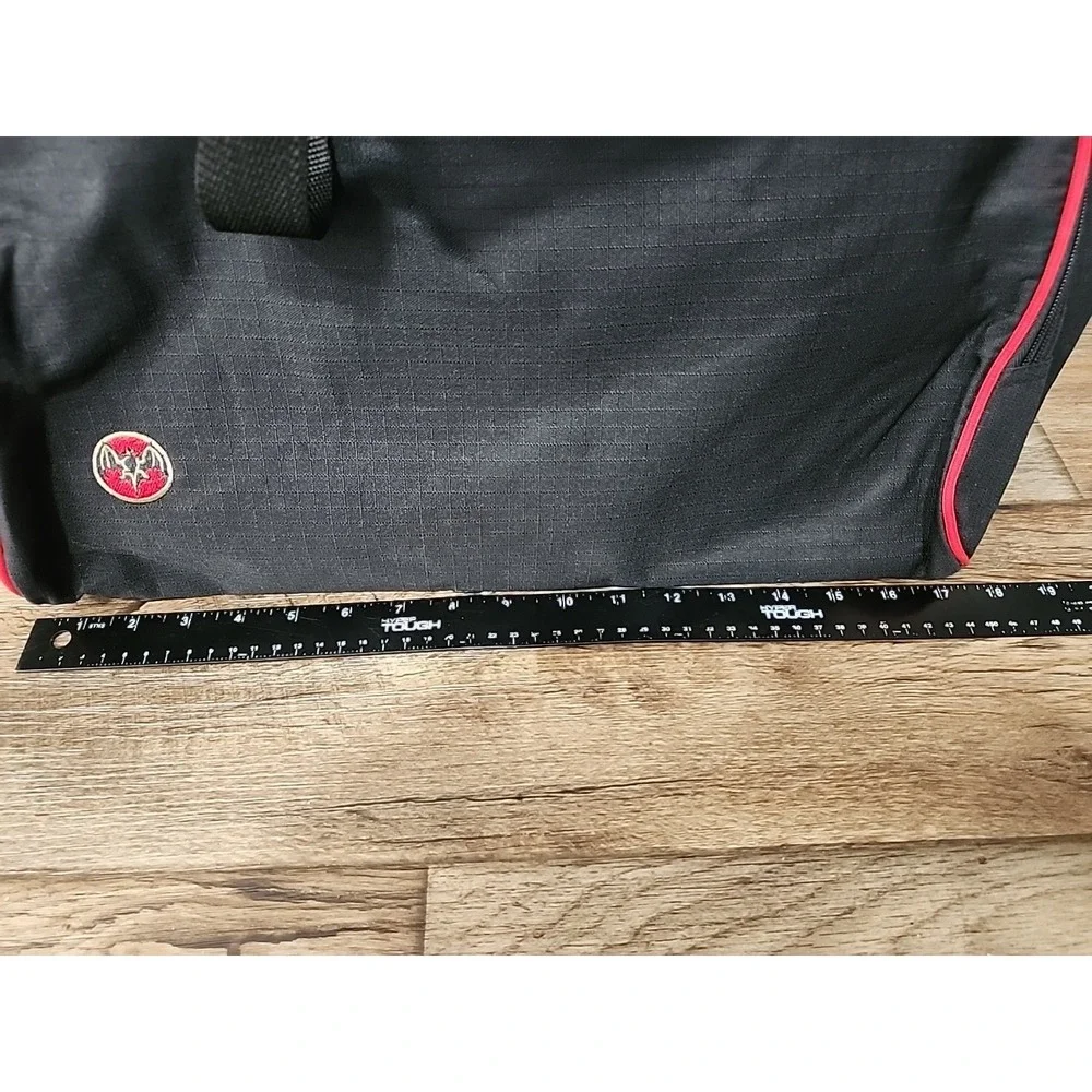 Baccardi Rum Travel Duffle Bag Black Red Ripstop 18 x 14 x 9 Promotional Promo